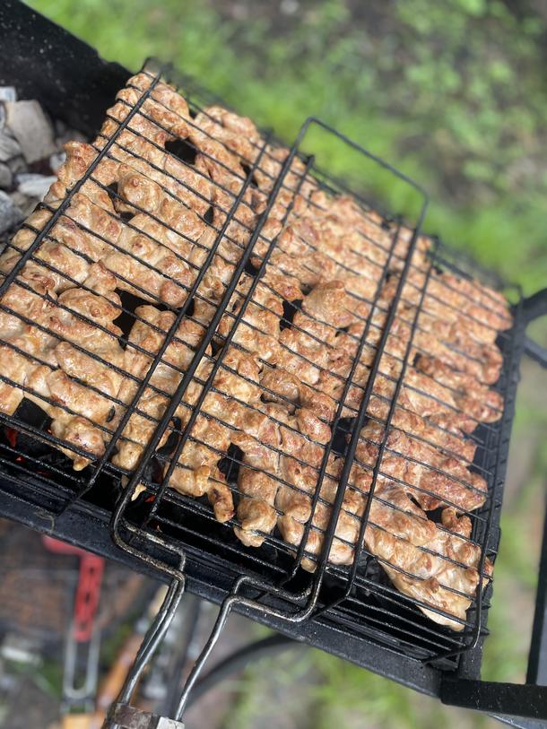 Шашлык из филе куриного бедра