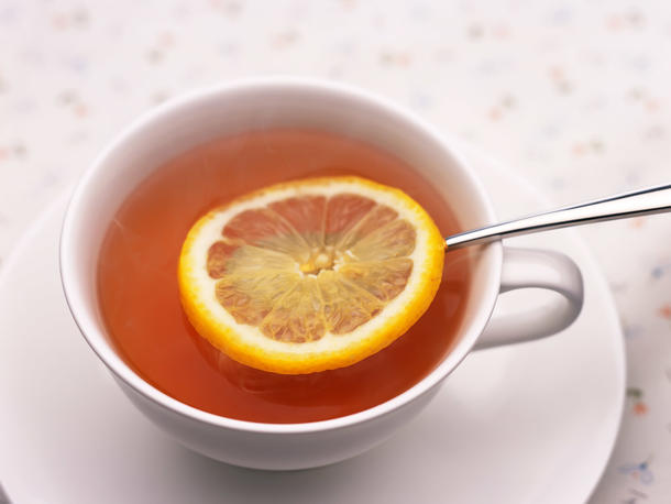 Чай черный, зеленый с лимоном Чай черный, зеленый с лимоном