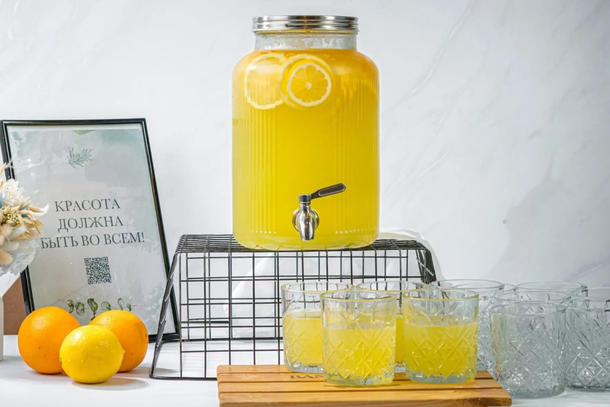 Лимонад авторский Цитрусы с базиликом