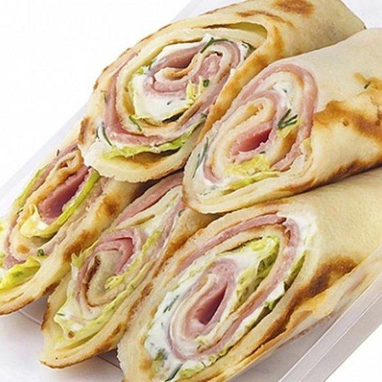 Блинчики с ветчиной и сыром
