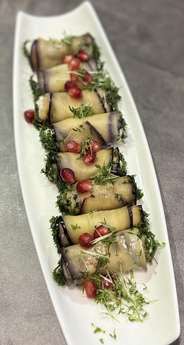 Рулетики из баклажанов