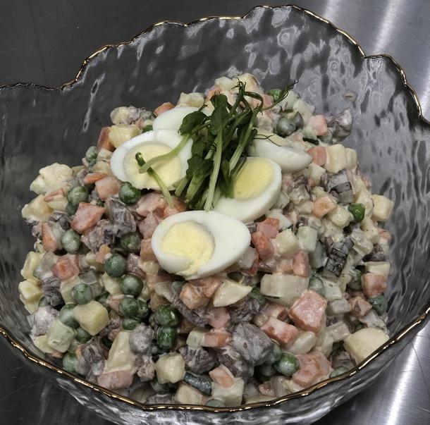 Оливье с Телятиной