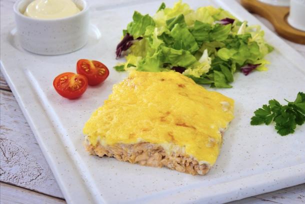 Запечённая горбуша с сыром