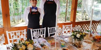 Банкет с обслуживанием и посудой на 30 персон